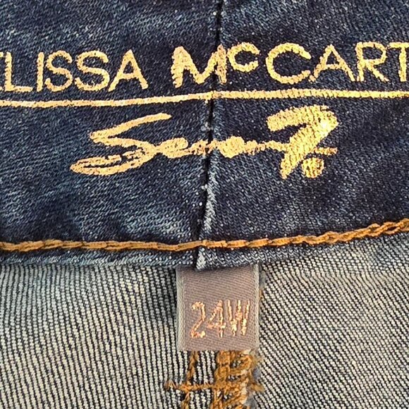 Melissa McCarthy Seven7 Dark Wash Girlfriend Jeans - Picture 8 of 10